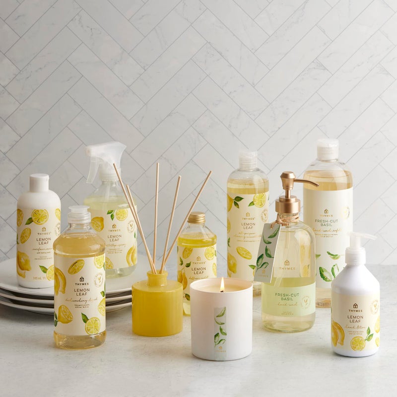 Thymes Scented Candles for Women & Men - Fresh Home Fragrance - Matte White Candles - Notes of Fresh Basil, Tomato Leaf, Sage, Black Currant, Blood Orange, & Petitgrain (Fresh-Cut Basil, 8 oz) - Image 5